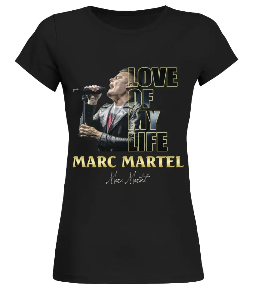 aaLOVE of my life Marc Martel Camiseta cuello redondo Mujer