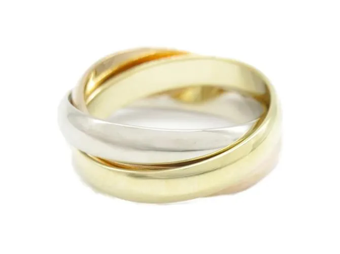 Anillo Trinity de Cartier en oro amarillo Dorado 