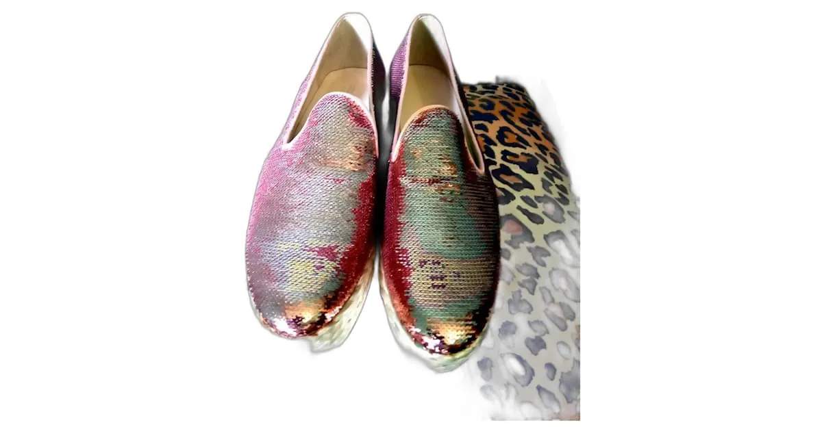 Autre Marque ESPADRILLES DE CUERO PERTINI Rosa 