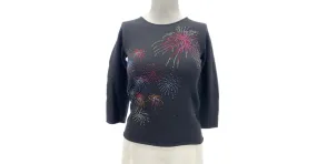 Autre Marque LUCIEN PELLAT FINET Punto Camiseta.Cachemira S internacional Negro 