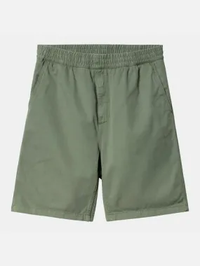 Bermuda carhartt wip flint short verde lavado de hombre