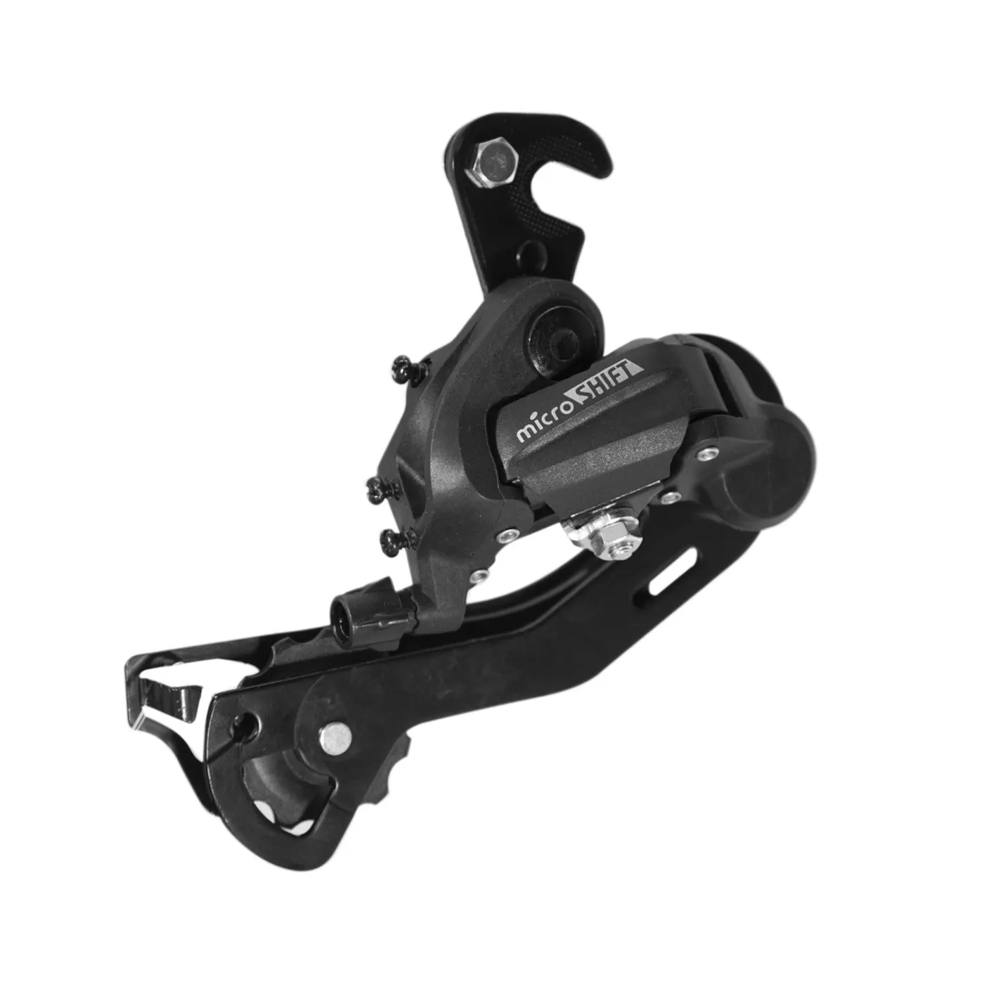 Cambio Trasero MICROSHIFT MTB RD-M21LA 6/7P. Acero Largo Max. 32D con Oreja Negro