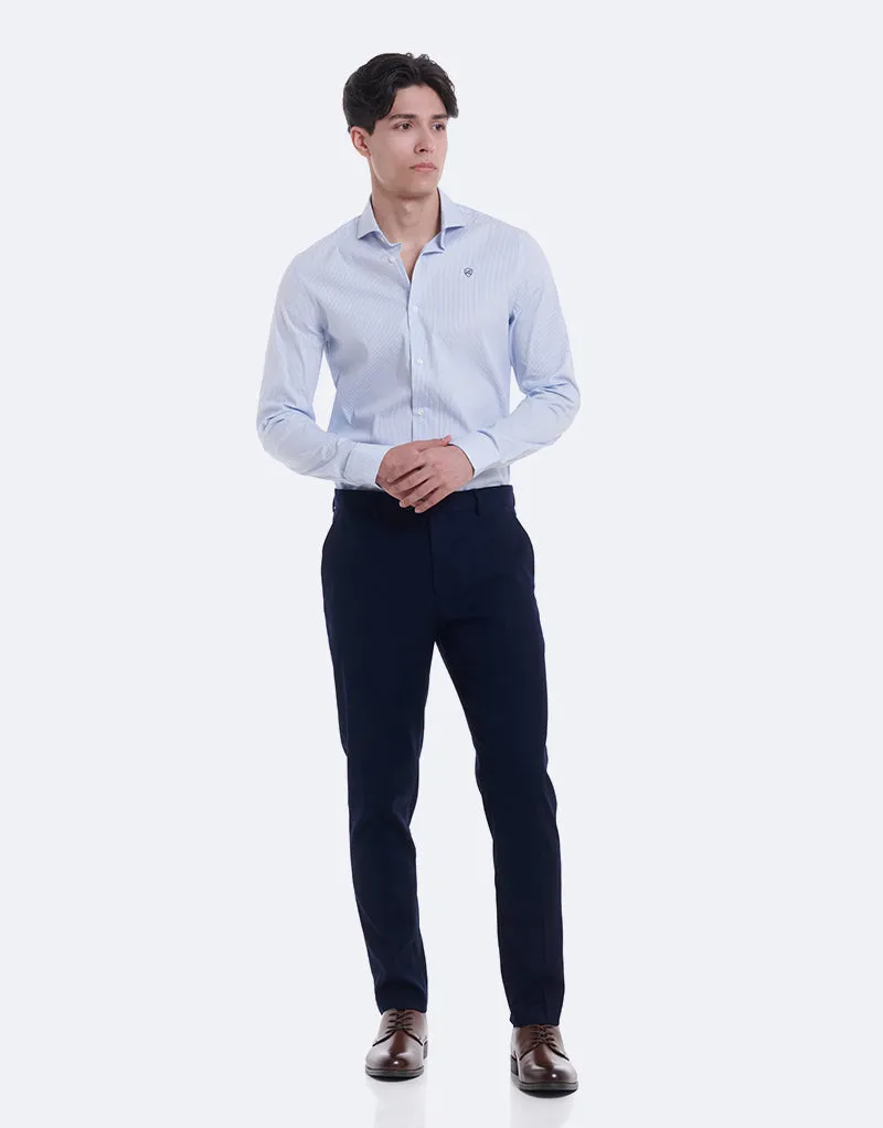 CAMISA RAYAS FINAS DOBLE PUO