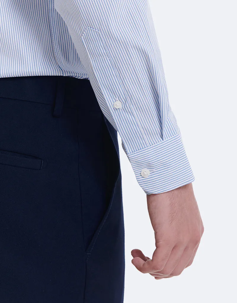 CAMISA RAYAS FINAS DOBLE PUO