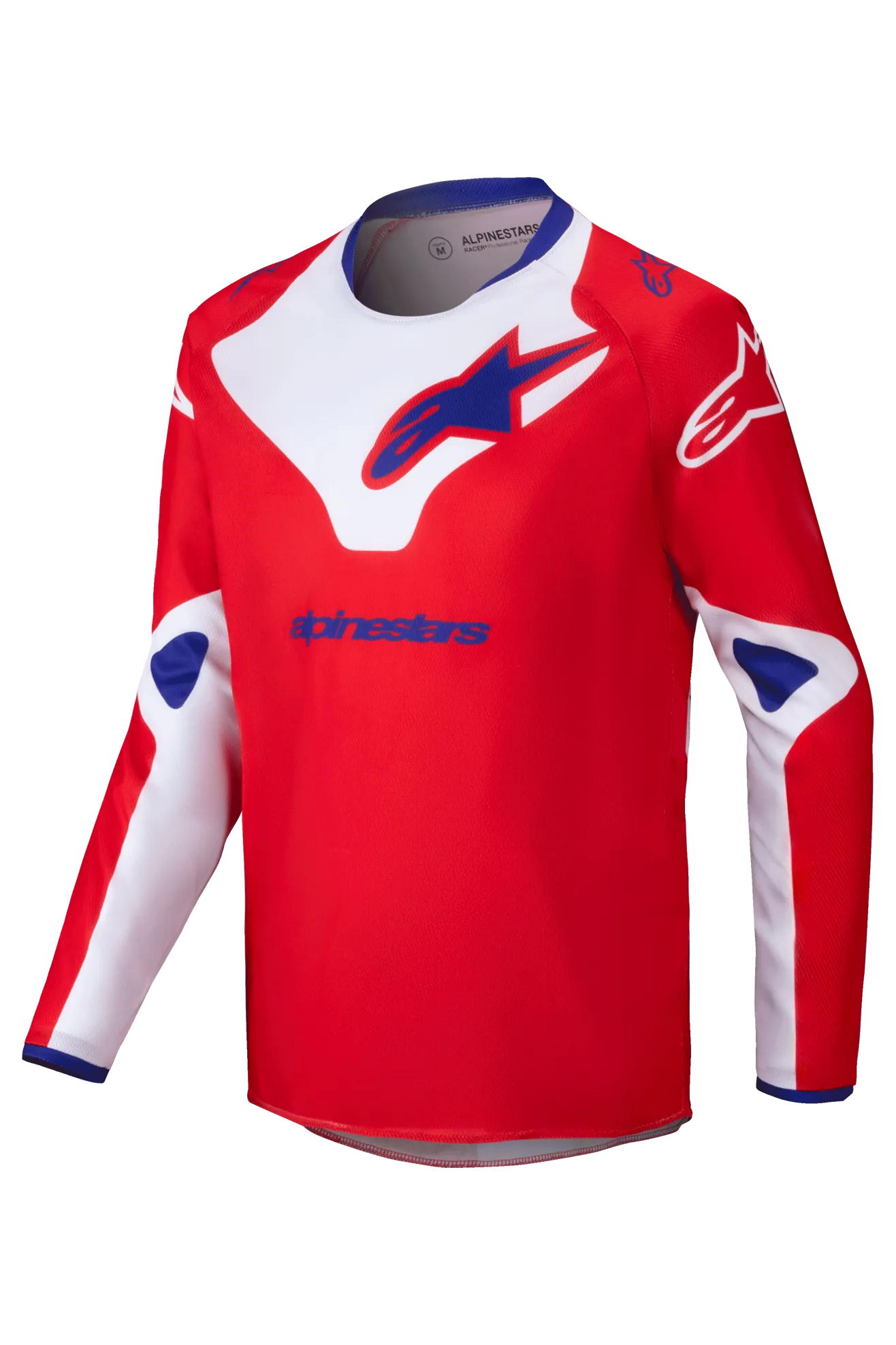 Camiseta de Cross Niño Alpinestars Racer Veil Rojo Intenso-Blanco