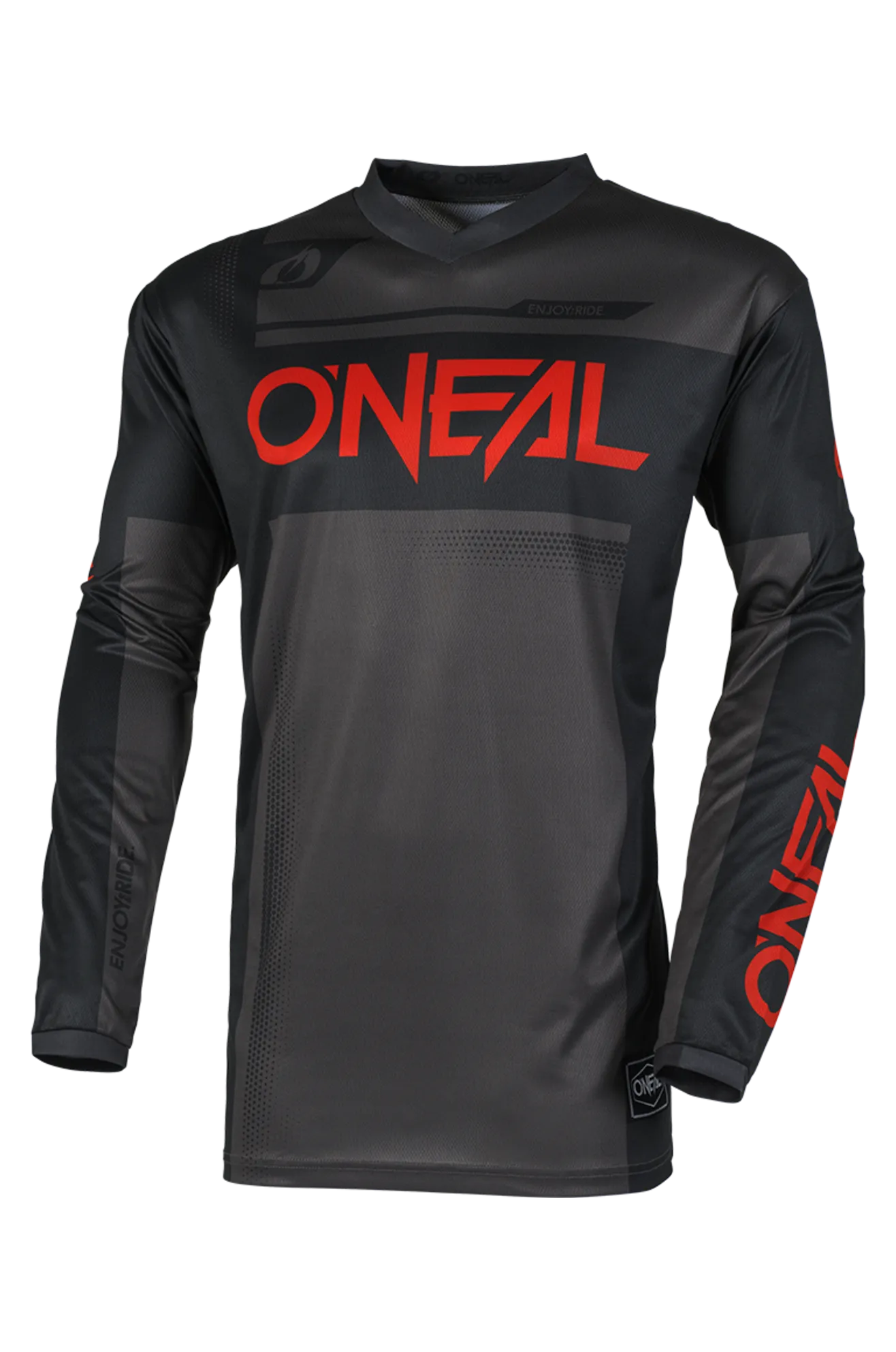 Camiseta de Cross O'Neal Element Racewear Negro-Gris-Rojo 