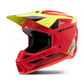Casco de Cross Niño Alpinestars SM3 Fray ECE06 Rojo–Amarillo-Negro Nego