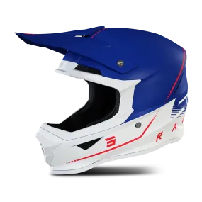 Casco de Cross Shot Furious 3.0 Azul Marino-Rojo