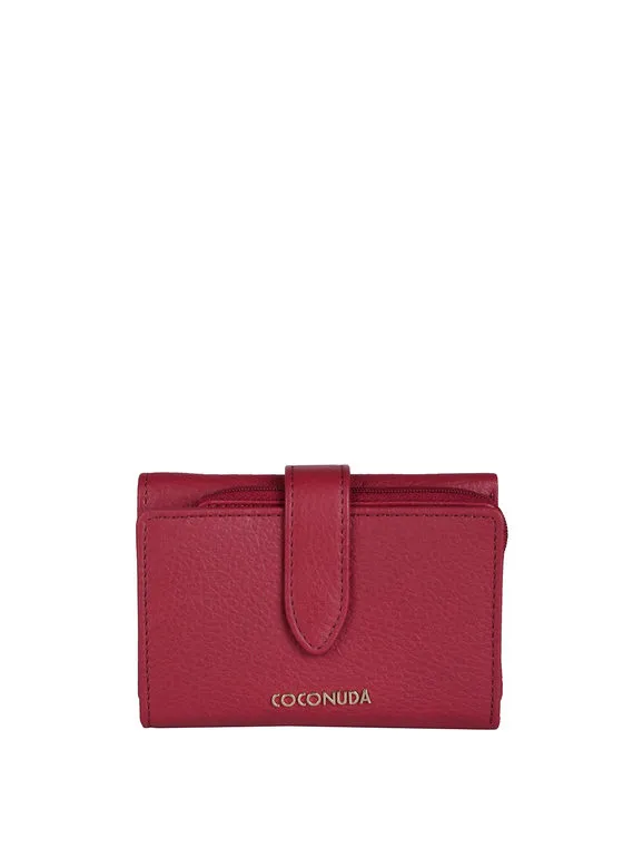 Coconuda Cartera de mujer de piel con monedero extraíble