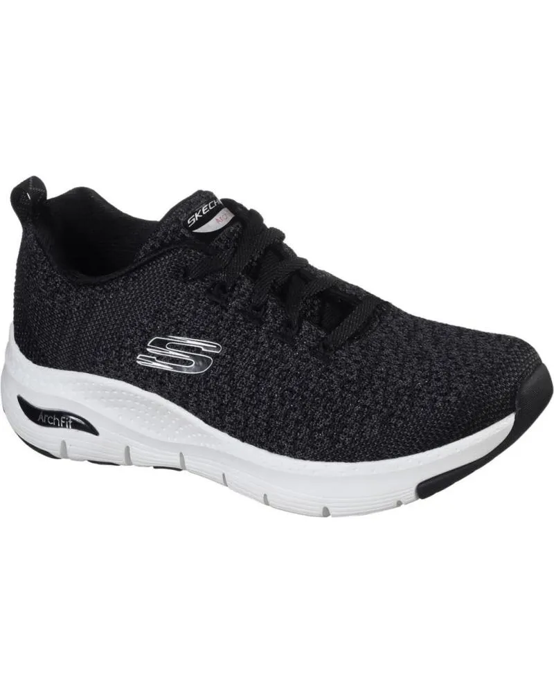 Deportivas SKECHERS  de Mujer y Niña y Niño ARCH FIT - SUNNY OUTLOOK NEGRA  NEGRO