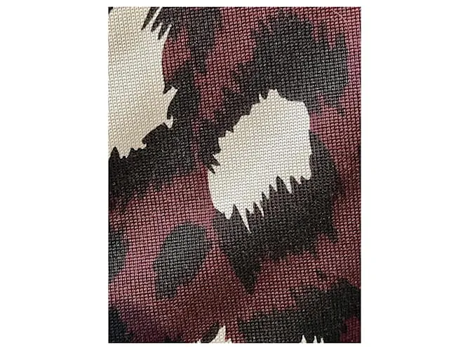 Diane Von Furstenberg Vestido de seda DvF Reina con estampado abstracto de animal Multicolor 