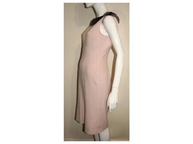 Diane Von Furstenberg Vestido DvF Pansy rosa y negro 