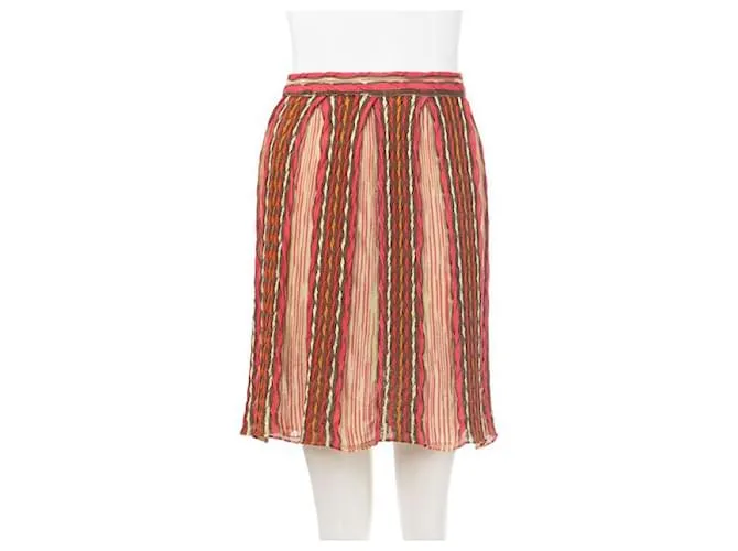 Falda acampanada de punto de croché de Missoni Multicolor 