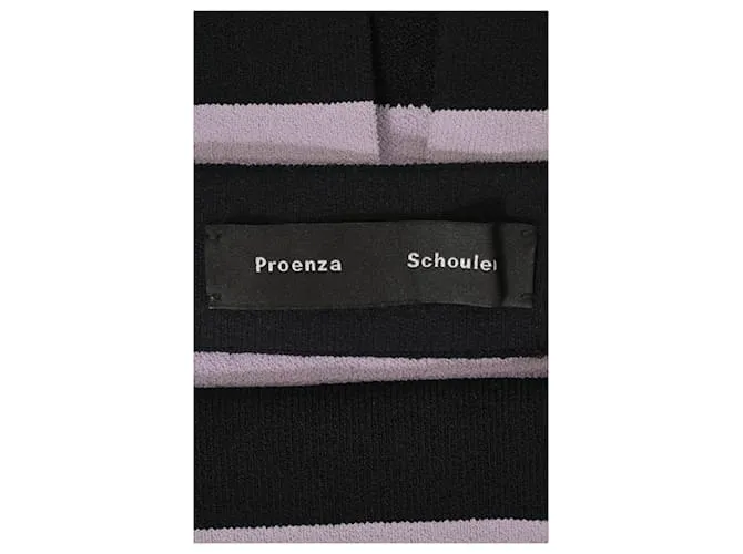Falda de tubo a rayas de Proenza Schouler en lana morada y negra Púrpura 
