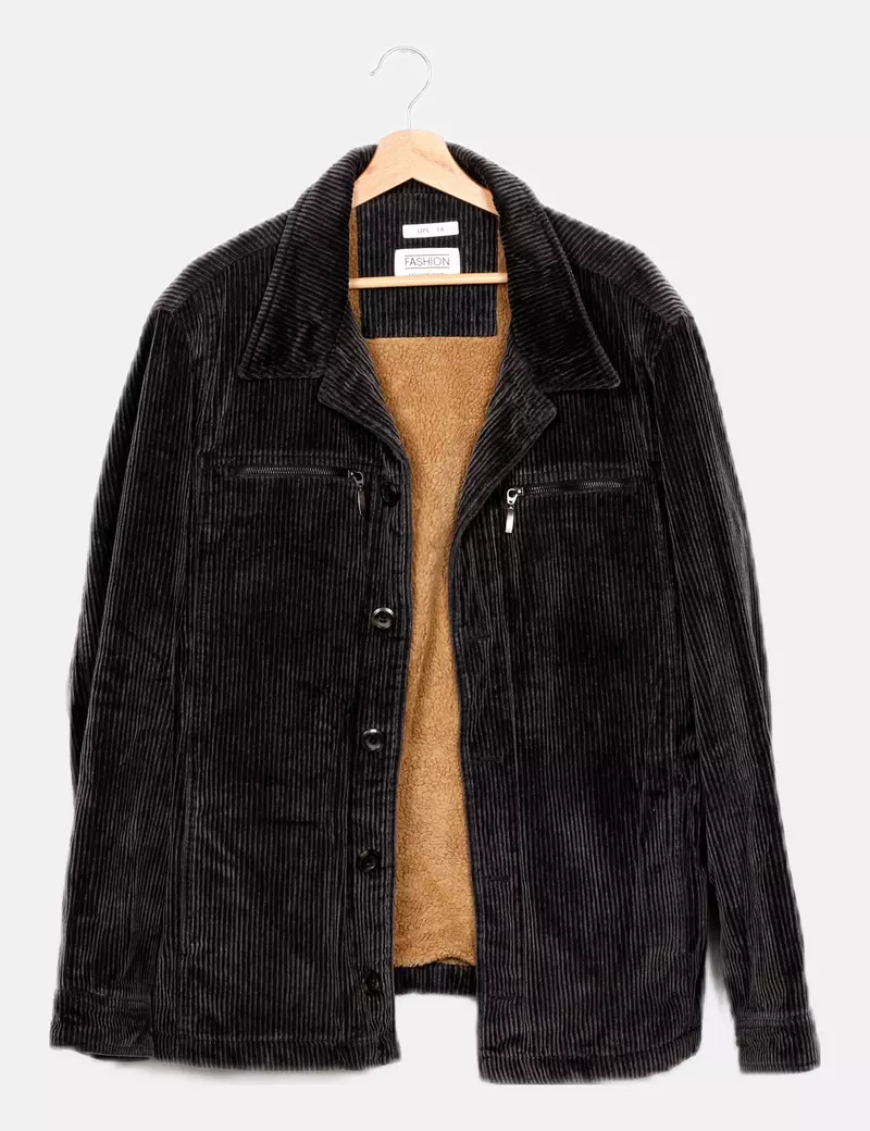Fashion Chaqueta de pana texturizada