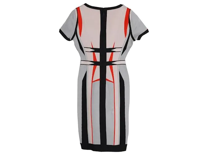 Herve Leger Gabi impreso vendaje vestido en rayón multicolor Impresión de pitón 