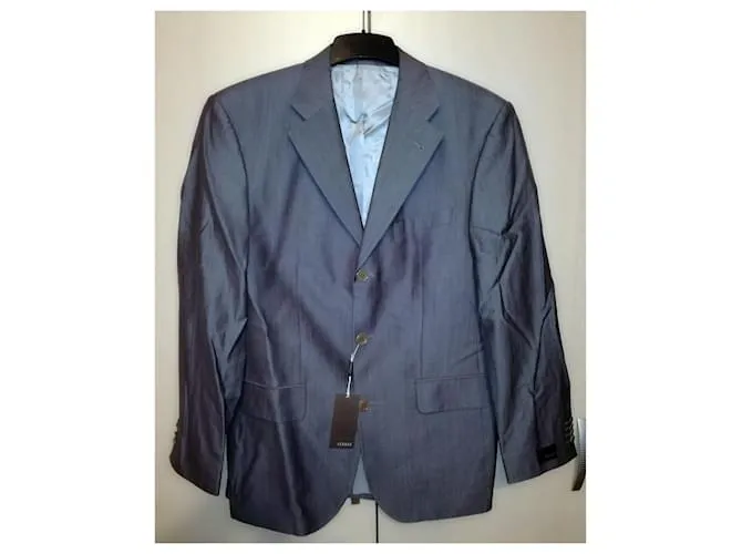 Louis Féraud TNM clásico 3 chaqueta de traje de botones Gris 