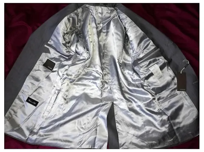 Louis Féraud TNM clásico 3 chaqueta de traje de botones Gris 