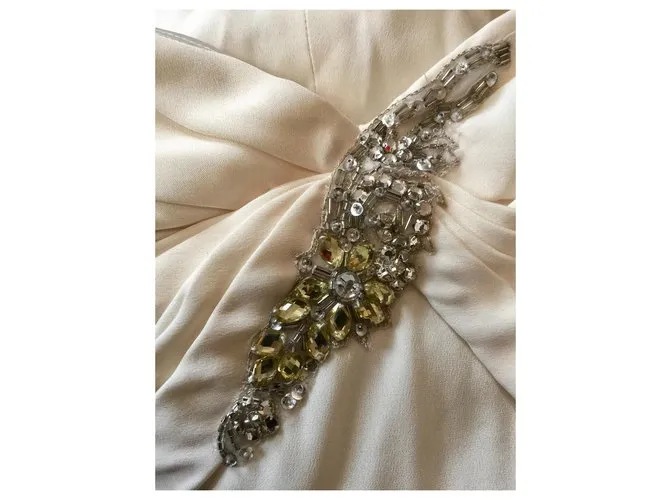 Marchesa Vestido marfil (Vestido de novia) Blanco Crudo 