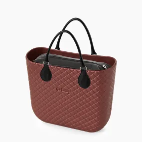O bag mini burdeos y negro