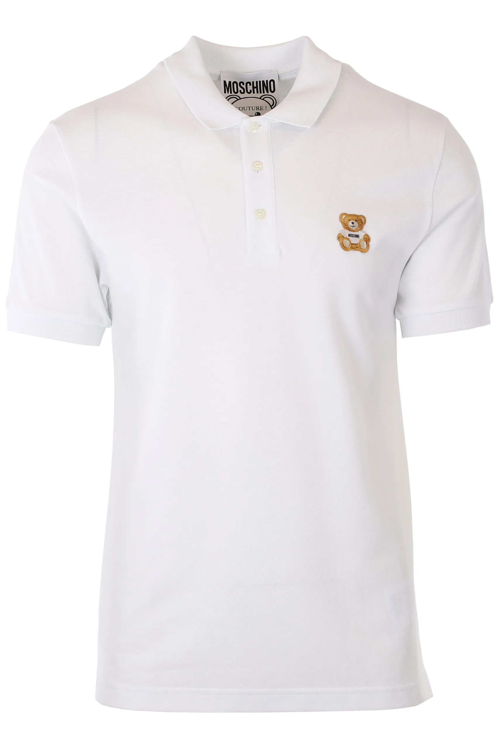 Polo blanco con logo oso