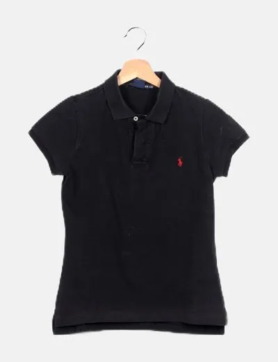Ralph Lauren Polo negro detalle botones