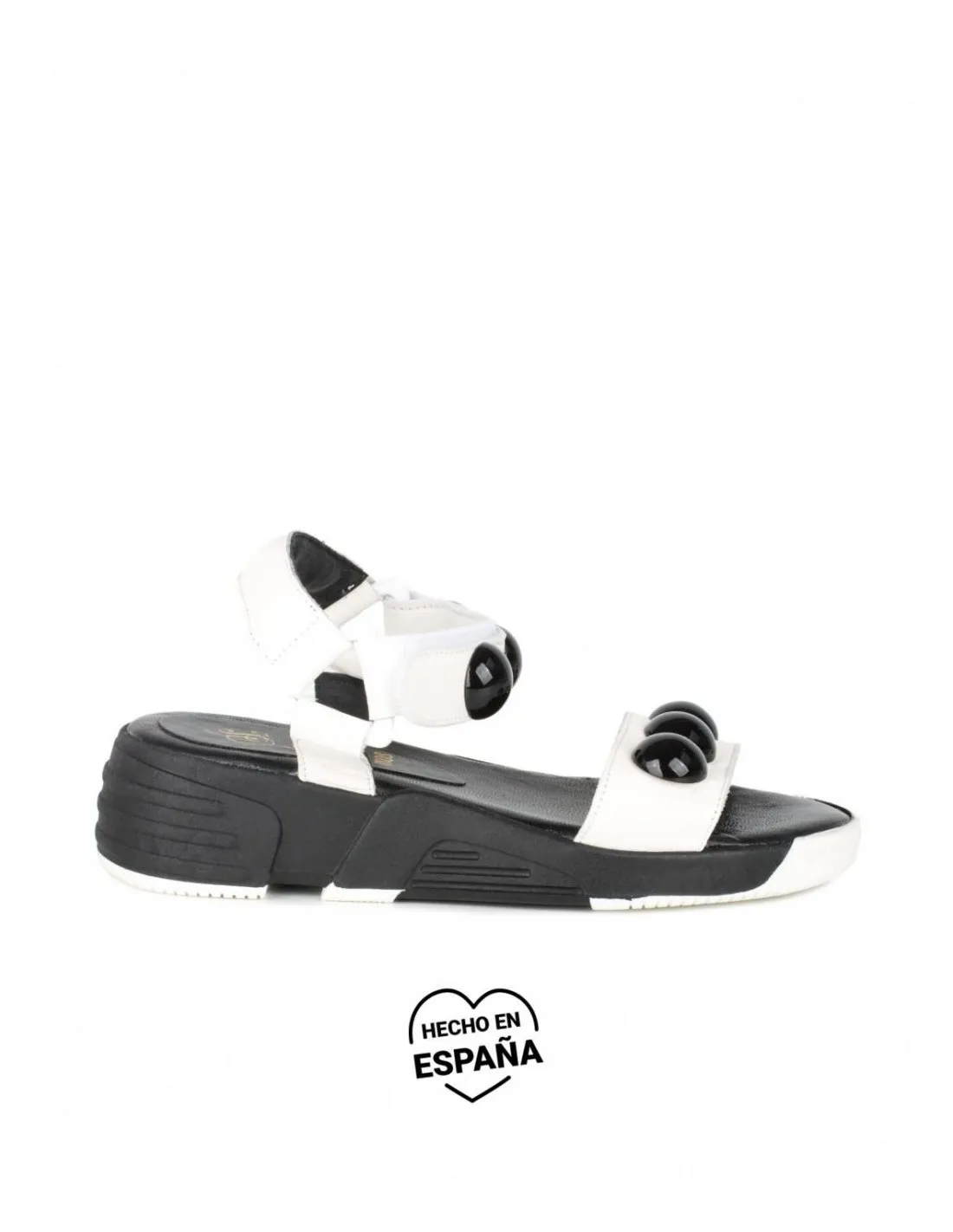 SALONISSIMOS Sandalias Deportivas Blancas Tachuelas