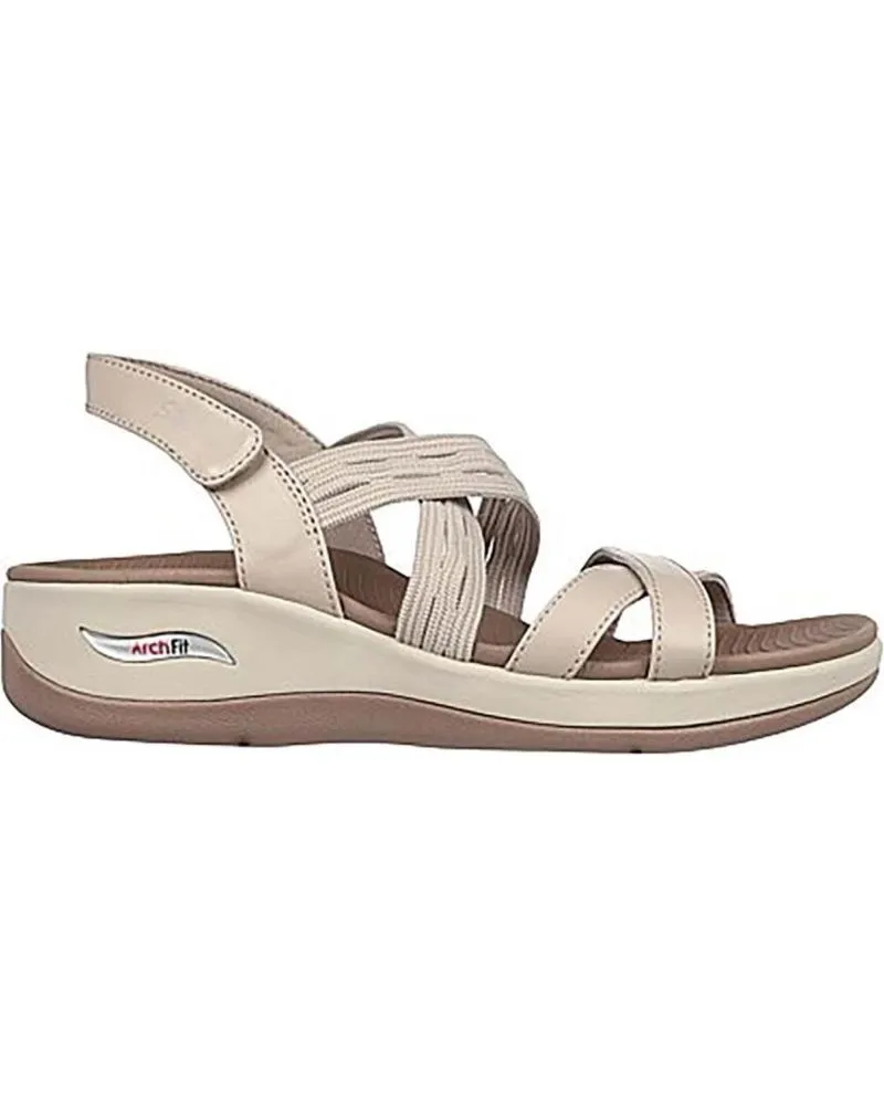 Sandalias SKECHERS  de Mujer 163387 ARCH FIT SUNSHINE - LUXE LADY MUJER  TAUPE