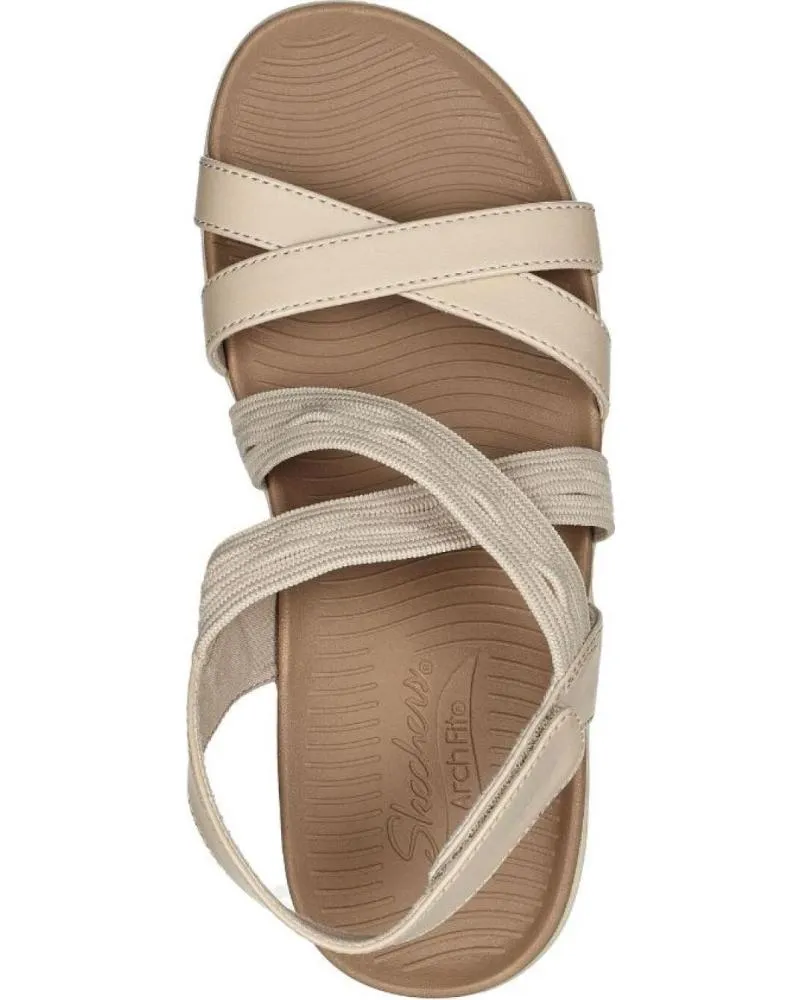Sandalias SKECHERS  de Mujer y Niña SANDALIA ARCH FIT LUXE LADY  BEIGE