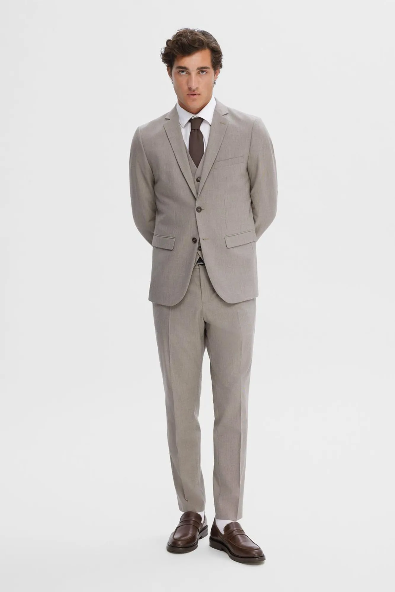 Selected Americana Slim Fit de cuadros