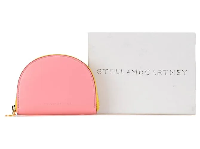 Stella Mc Cartney Monedero de cuero sintético bicolor rosa Stella McCartney 