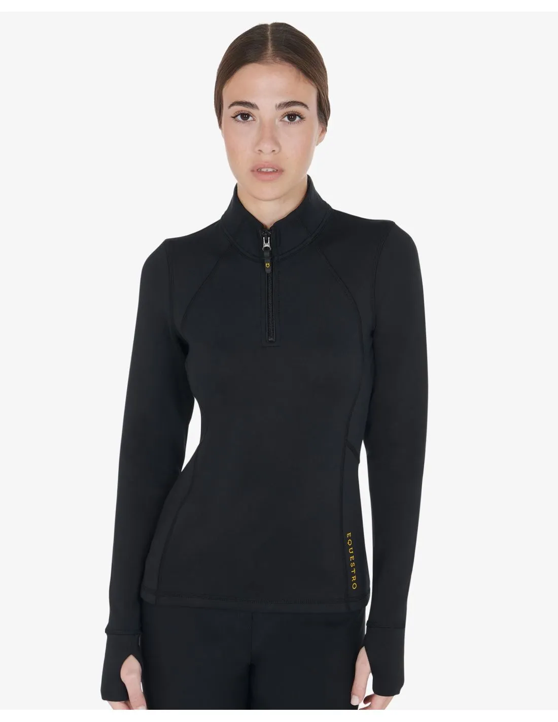 Sudadera de mujer slim fit en tejido técnico EQUESTRO