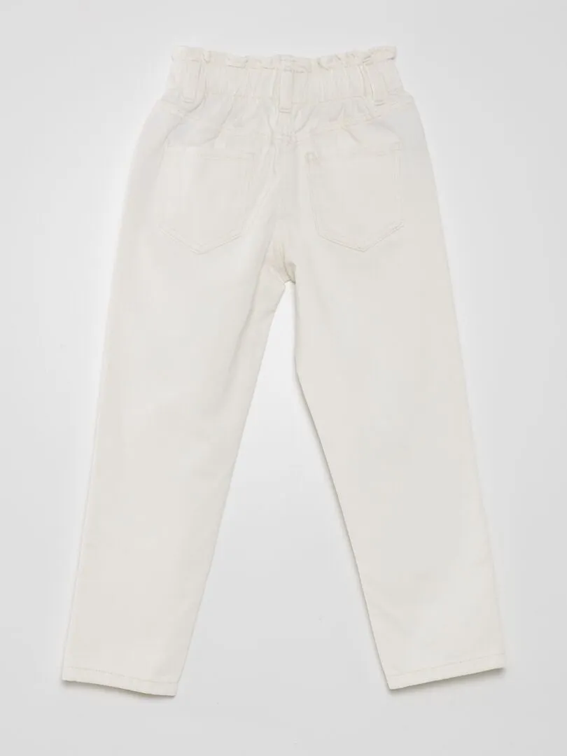 Vaquero mom fit - BLANCO